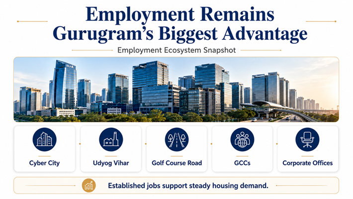 Employment remains Gurugram’s biggest advantage